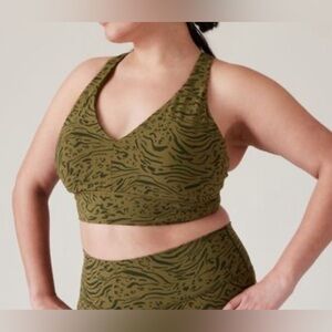 Athleta, Transcend Plunge Low Impact Sports Bra, XL, NWOT
